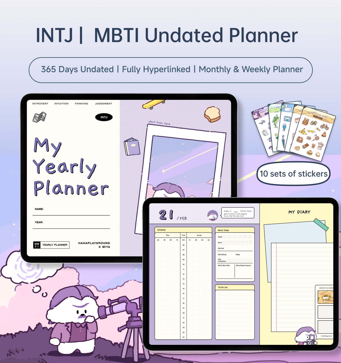 MBTI Undated Digital Planner