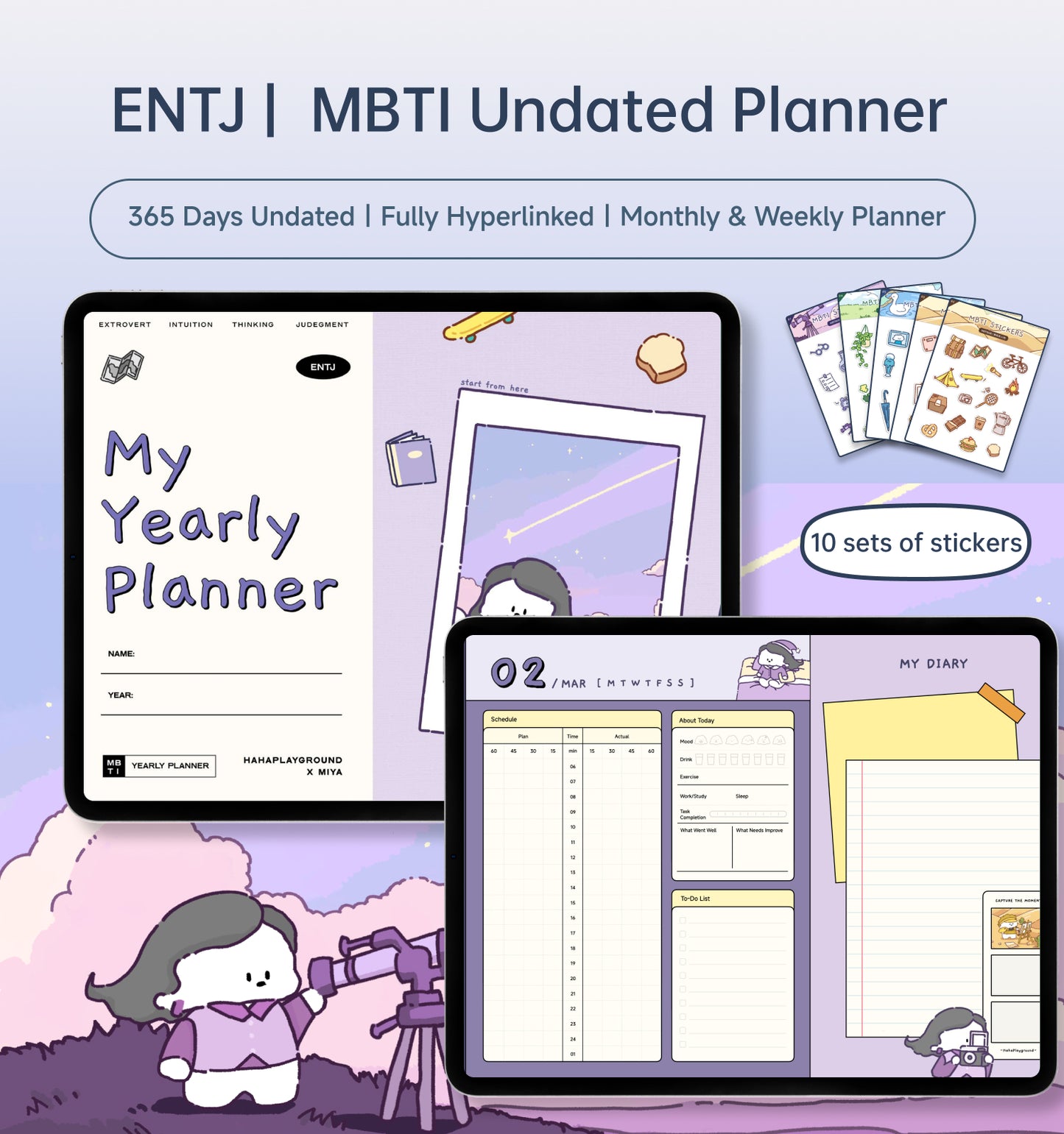 MBTI Undated Digital Planner