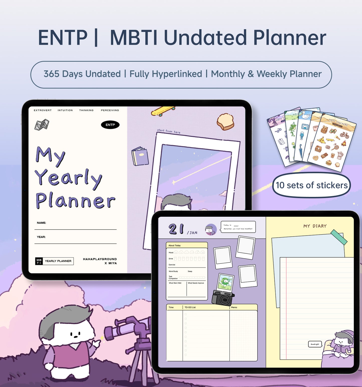 MBTI Undated Digital Planner