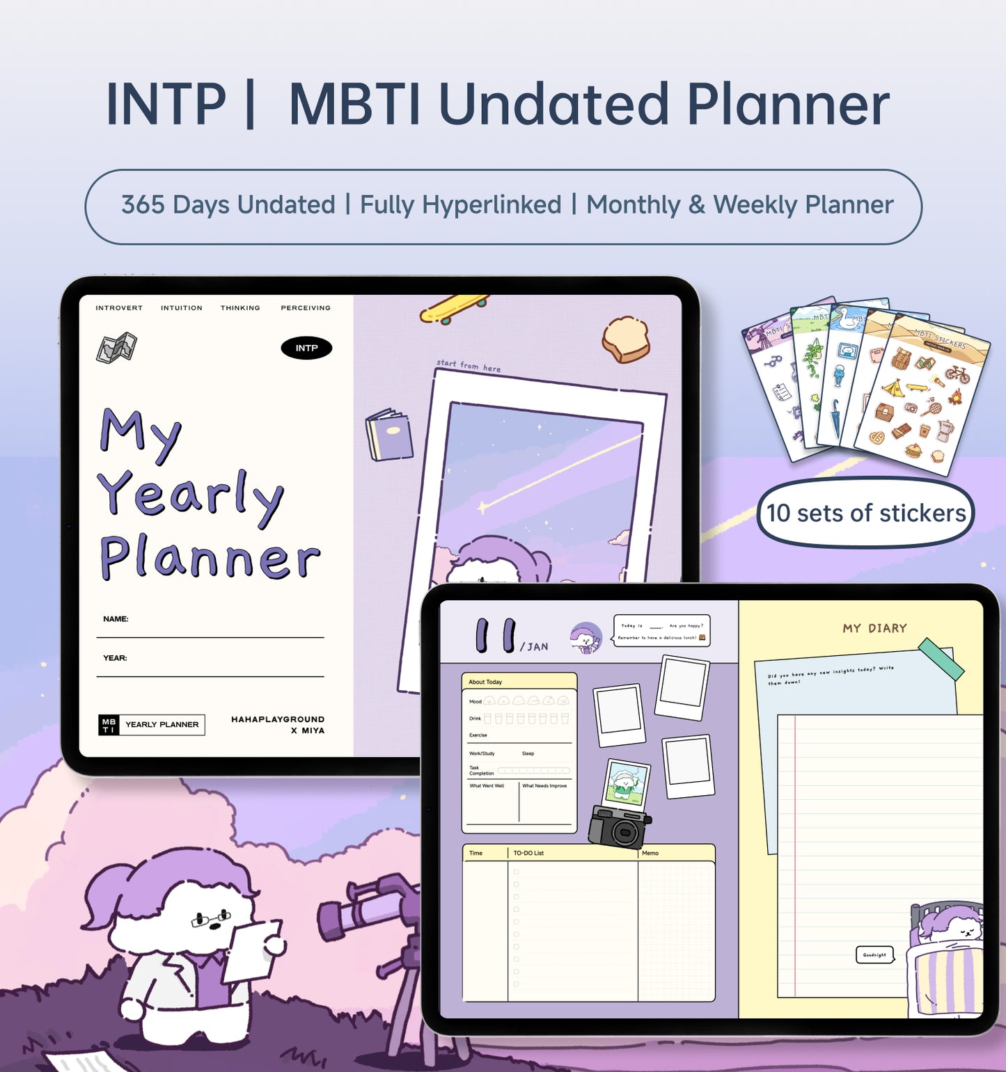 MBTI Undated Digital Planner