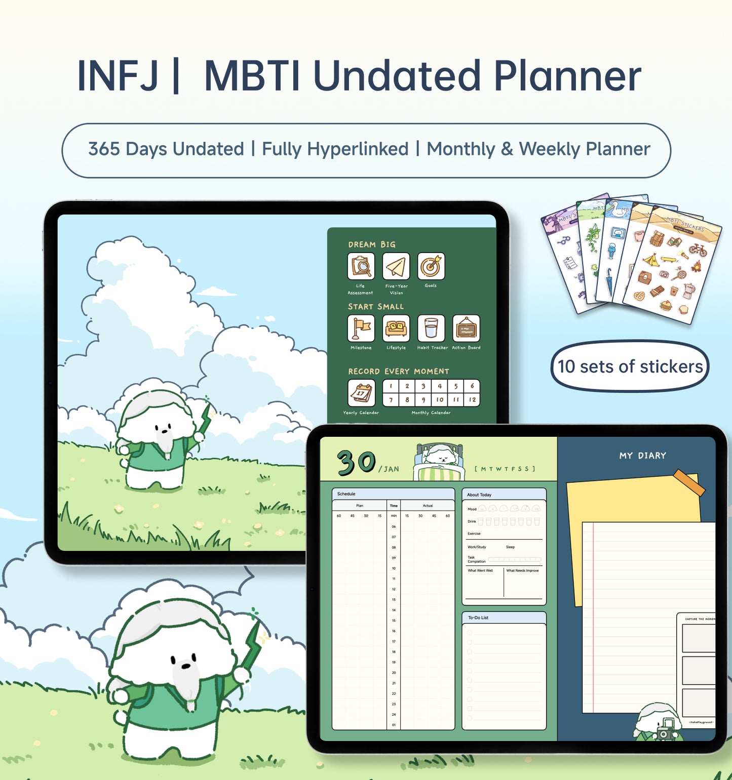 MBTI Undated Digital Planner